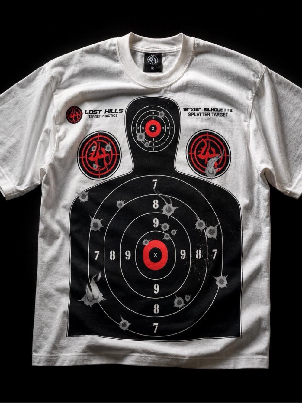 Lost Hills Target Practice Graphic T-Shirt Size Medium NWT Heavyweight